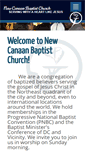 Mobile Screenshot of newcanaanbaptistchurch.org