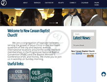 Tablet Screenshot of newcanaanbaptistchurch.org